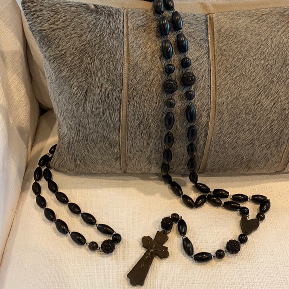 Extra large wood French rosary